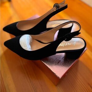 Elegant Black Slingback Heels